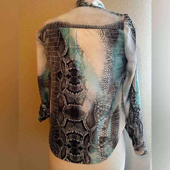Alfani 2P reptile print blouse - Picture 6 of 7